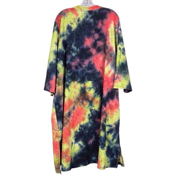 NWT LOGO by Lori Goldstein Tie-Dye Beach-to-Street Cover-Up Duster Size 2X - Picture 3 of 16